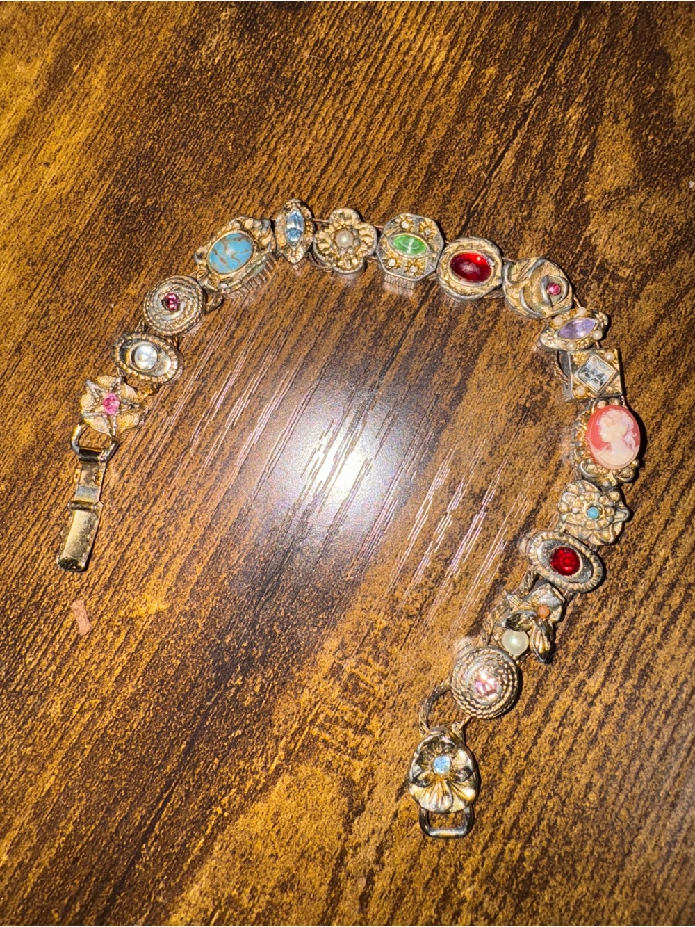 Victorian charms bracelet